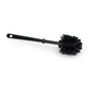 Nölle Profi WC-harja musta (38 cm, Ø 75 mm) Nölle Profi Brush Bürsten- & Pinseltechnik e.K. vakuuttaa kestävällä muovikahvalla ja pyöreällä harjaspäällä - ihanteellinen kylpyhuoneeseen, kuvattu valkoista taustaa vasten.