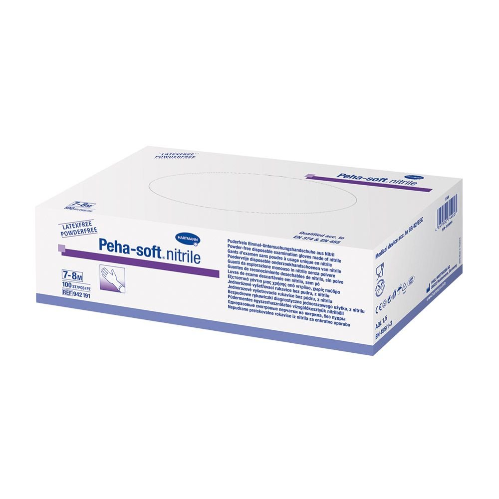 Hartmann Peha-Soft® -nitriilijauhefree, erikokoisina
