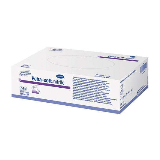 Hartmann Peha-Soft® -nitriilijauhefree, erikokoisina