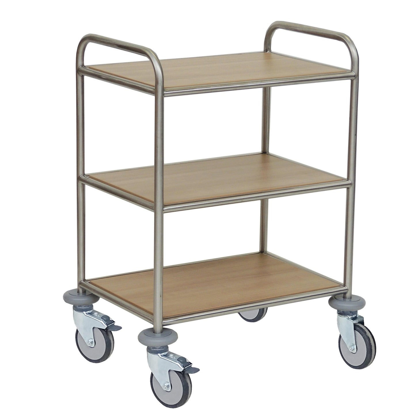 Novocal-monikäyttövaunussa on ruostumattomasta teräksestä valmistettu runko, kolme melamiinipinnoitettua hyllyä Novocal-F-värissä ja neljä suurta pyörää helppoa kuljetusta varten. Toimitetaan yhtenä yksikkönä.