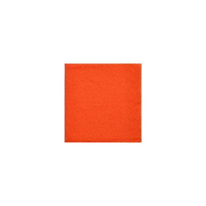 PAPSTAR "DAILY Collection" lautasliinat 1/4-taitos, kooltaan 24 cm x 24 cm oranssina, ihanteellinen kestävään pöytäkoristeluun, on sijoitettu keskelle valkoista taustaa.