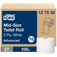 Tork Midi WC-paperi valkoinen | Pahvikotelo (27 pakkausta)