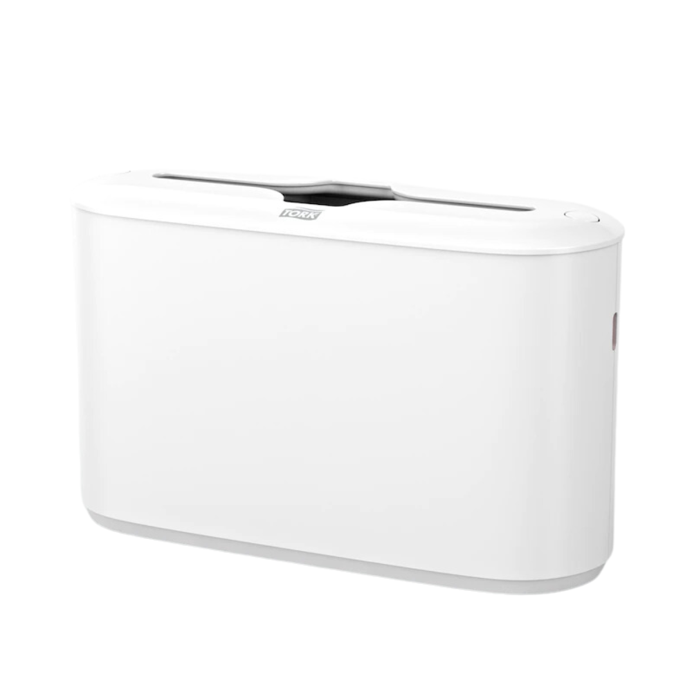 Tämä elegantti, suorakulmainen elektroninen laite TORK – Essity Professional Hygiene Germany GmbH:lta, tunnettu nimellä Tork Xpress® 552200 -monitaittopaperipyyheannostelija Elevation H2, on varustettu elegantilla valkoisella pinnalla Tork Xpress® -teknologialla. Siinä on aukko ylhäällä ja nappi sivulla, ja sen minimalistinen Elevation-muotoilu sileine reunoineen varmistaa, että se täydentää tyylikkäästi jokaista modernia tilaa.