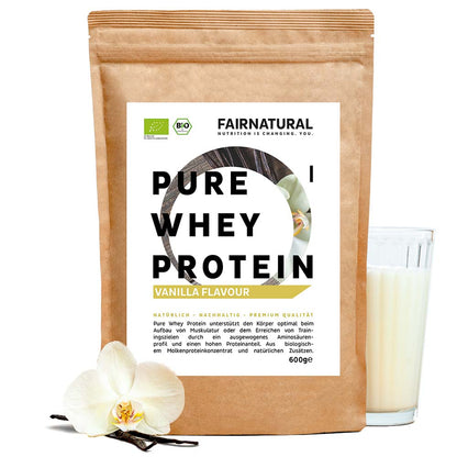 Orgaaninen heraproteiinijauhe vanilja