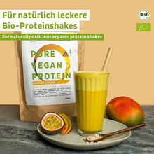 Luomu vegaaninen proteiinijauhe mango ilman soijaa