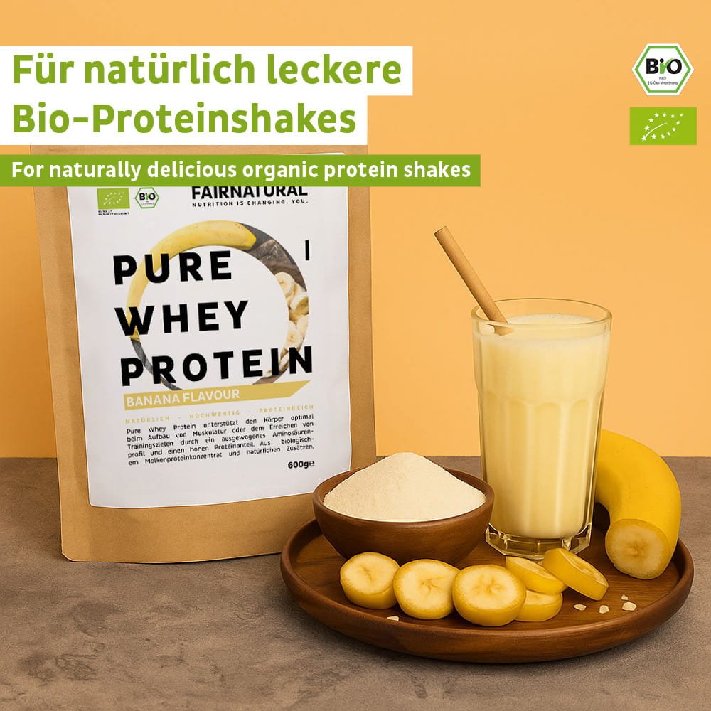 Orgaaninen heraproteiinijauhe banaani