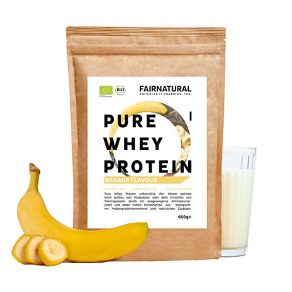 Orgaaninen heraproteiinijauhe banaani