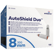 Embecta AutoShield Duo turvakynäneulat, 100 kpl - 30G - 8mm
