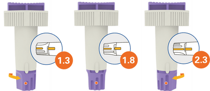 Alphacheck TRI safety lancets 23G | Pakkaus (100 kpl)