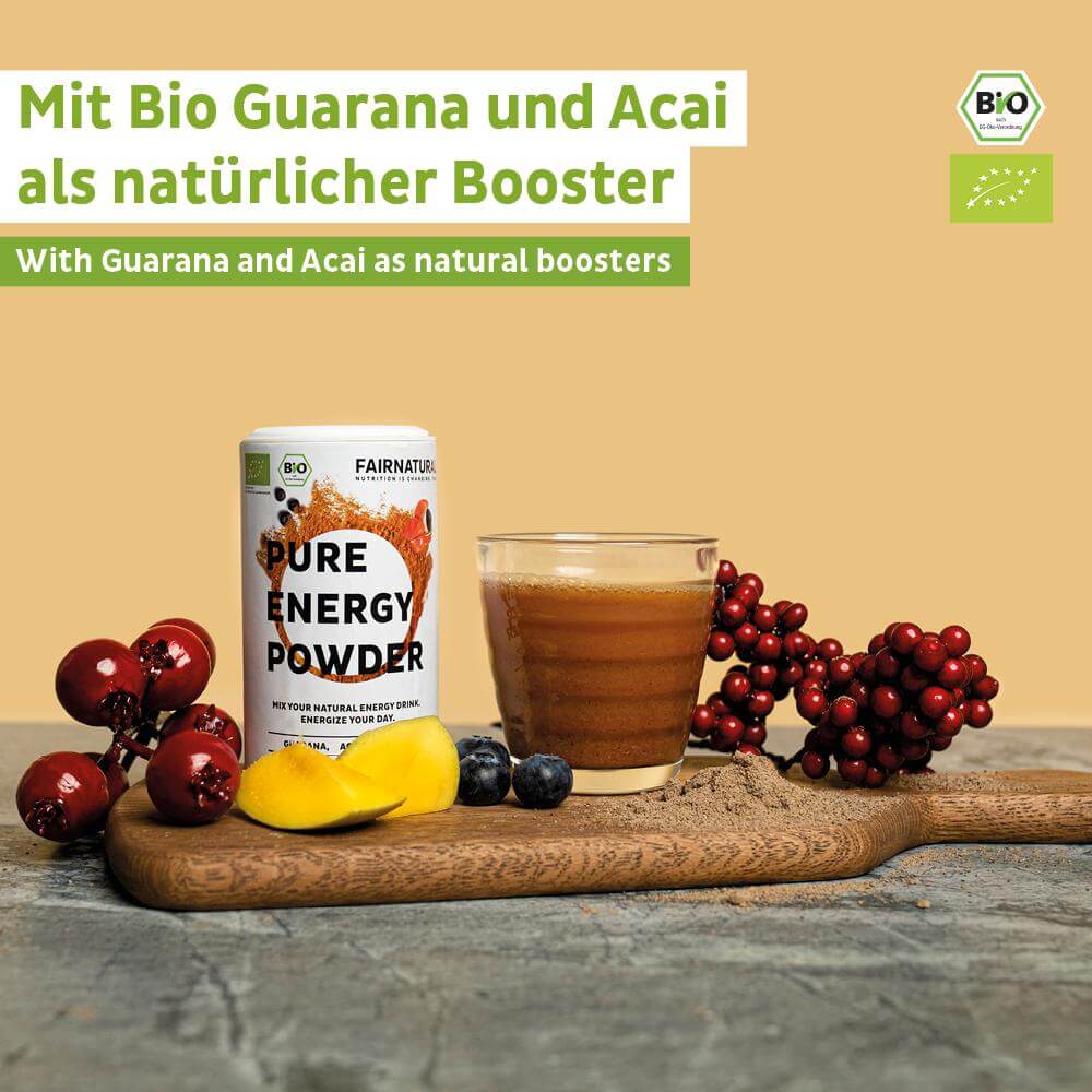 Ennen harjoittelua luomu energiajuomajauhe