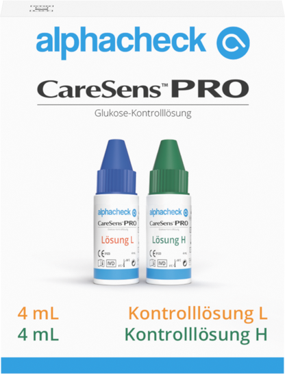 CareSens Pro -kontrolliliuos H | Pullo (4 ml)