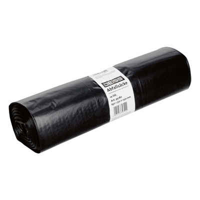 Deiss jätepussit kierrätetystä LDPE:stä, 240 litraa, 1000x1250x0,06 mm, musta | Rulla (10 kpl)