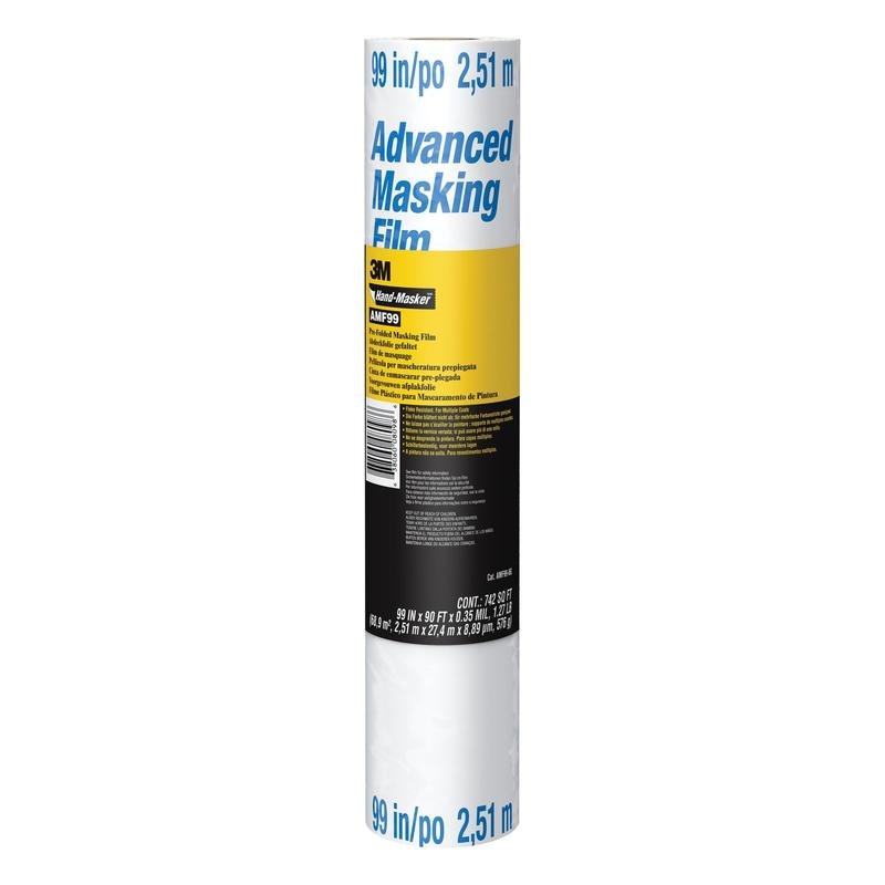 3M™ Hand-Masker™ -naamiokalvo, AMF99-8G; 8' x 90', 1 rulla/pakkaus | Pakkaus (1 rulla)