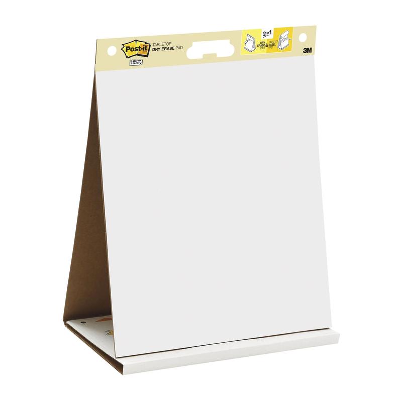 Post-it® Super Sticky itseliimautuva kokoustaulu/flipchart integroidulla kuivapyyhkimisfoliolla, valkoinen, 58,4 cm x 50,8 cm, 20 arkkia/tyyny, 6 tyynyä/pakkaus, 100 % PEFC, SGSCH-PEFC-COC-110078 | Pakkaus (1 kpl)
