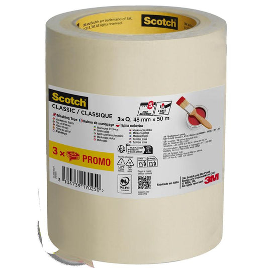 3M™ Scotch® Classic Masking Tape - Korkealaatuinen teippi
