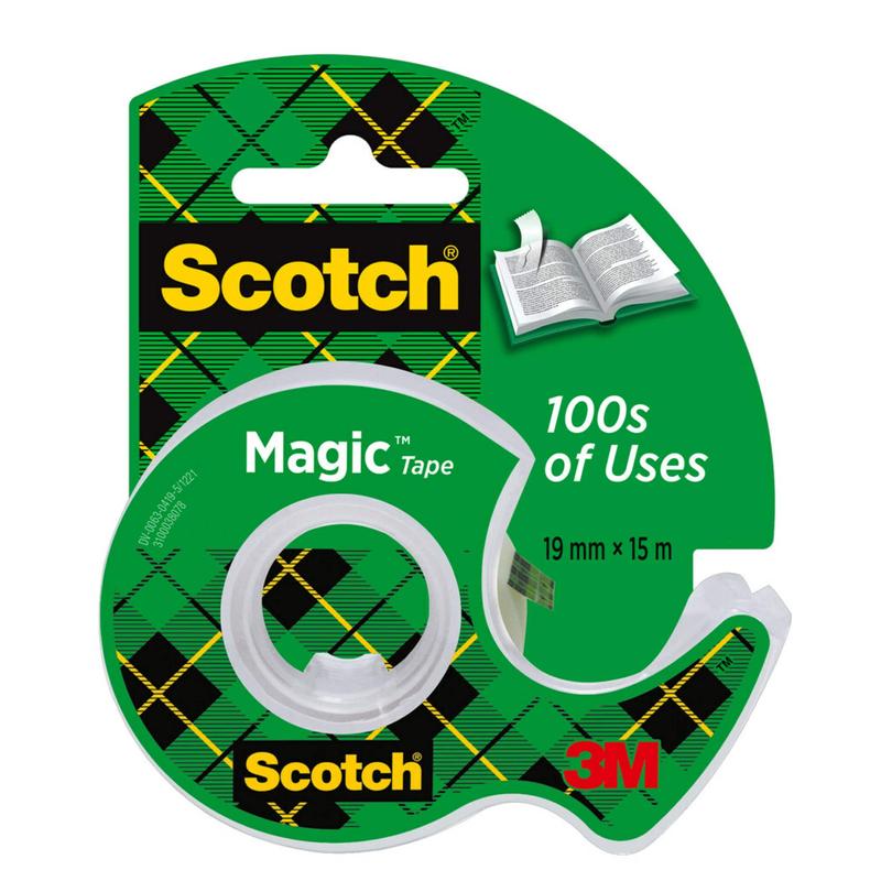 Scotch® Magic™ -teippileikenauha, viileät värit, 19 mm x 19 m, 2 x 12 rullaa | Pakkaus (1 rulla)