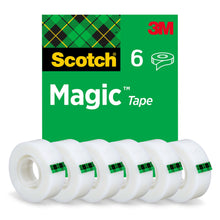 Scotch® Magic™ näkymätön teippi 8-1933-6/5S, 19mm x 33m, 6 rullaa/pakkaus | Pakkaus (6 rullaa)