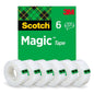 Scotch® Magic™ näkymätön teippi 8-1933-6/5S, 19mm x 33m, 6 rullaa/pakkaus | Pakkaus (6 rullaa)