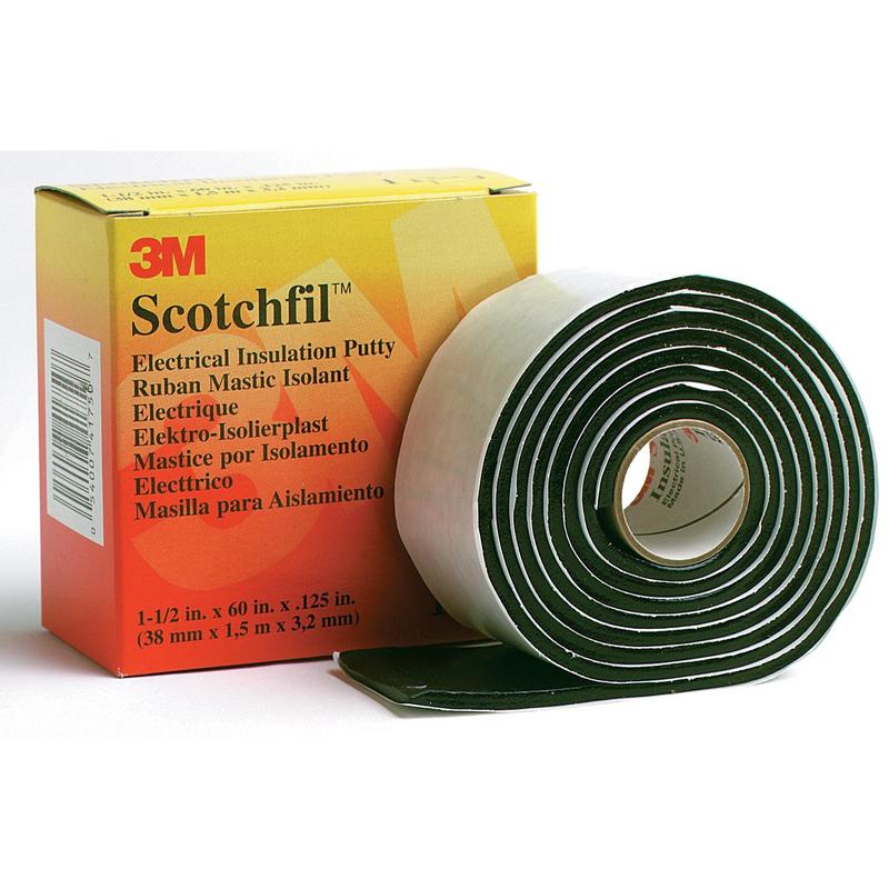 3M™ Scotchfil™ butyylikumiteippi, itsekiinnittyvä, musta, 38mm x 1,5m, 3mm | Pakkaus (1 rulla)