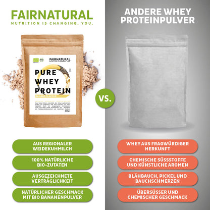 Orgaaninen heraproteiinijauhe banaani