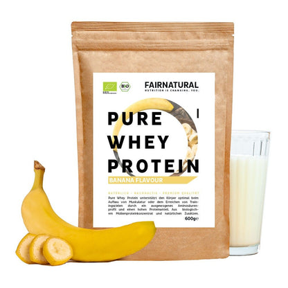 Orgaaninen heraproteiinijauhe banaani